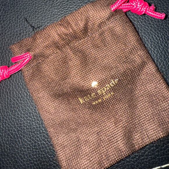 Kate Spade Brown Textured Pouch - Picture 1 of 3